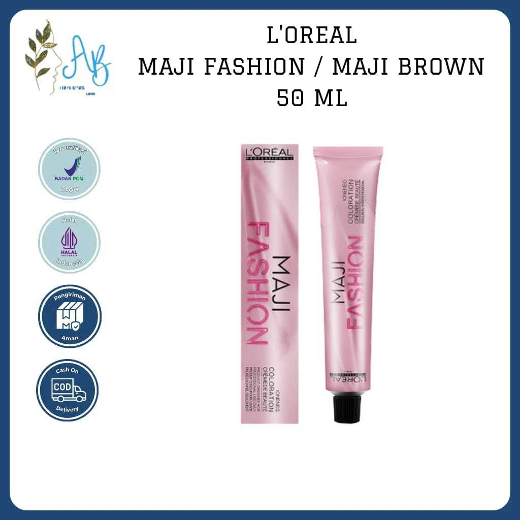 LOREAL MAJI FASHION 50 ML | MAJI BROWN | MAJIFASHION | CAT RAMBUT - ABS