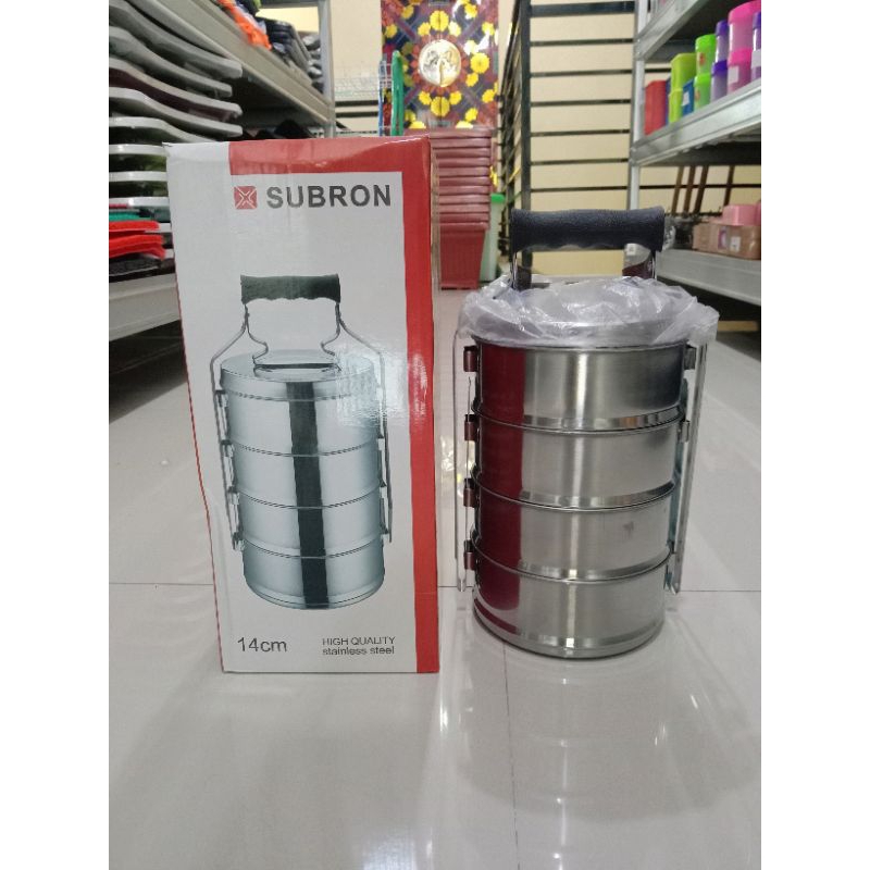 Rantang stainless steel 4 susun SUBRON / Tempat makanan