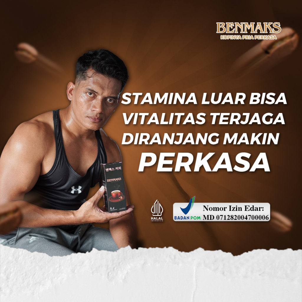 Benmaks Kopi Kuat Pria Tahan Lama Kopi Pria Estrak Gingseng Obat Kuat Kopi Tahan Lama 1 Sachet