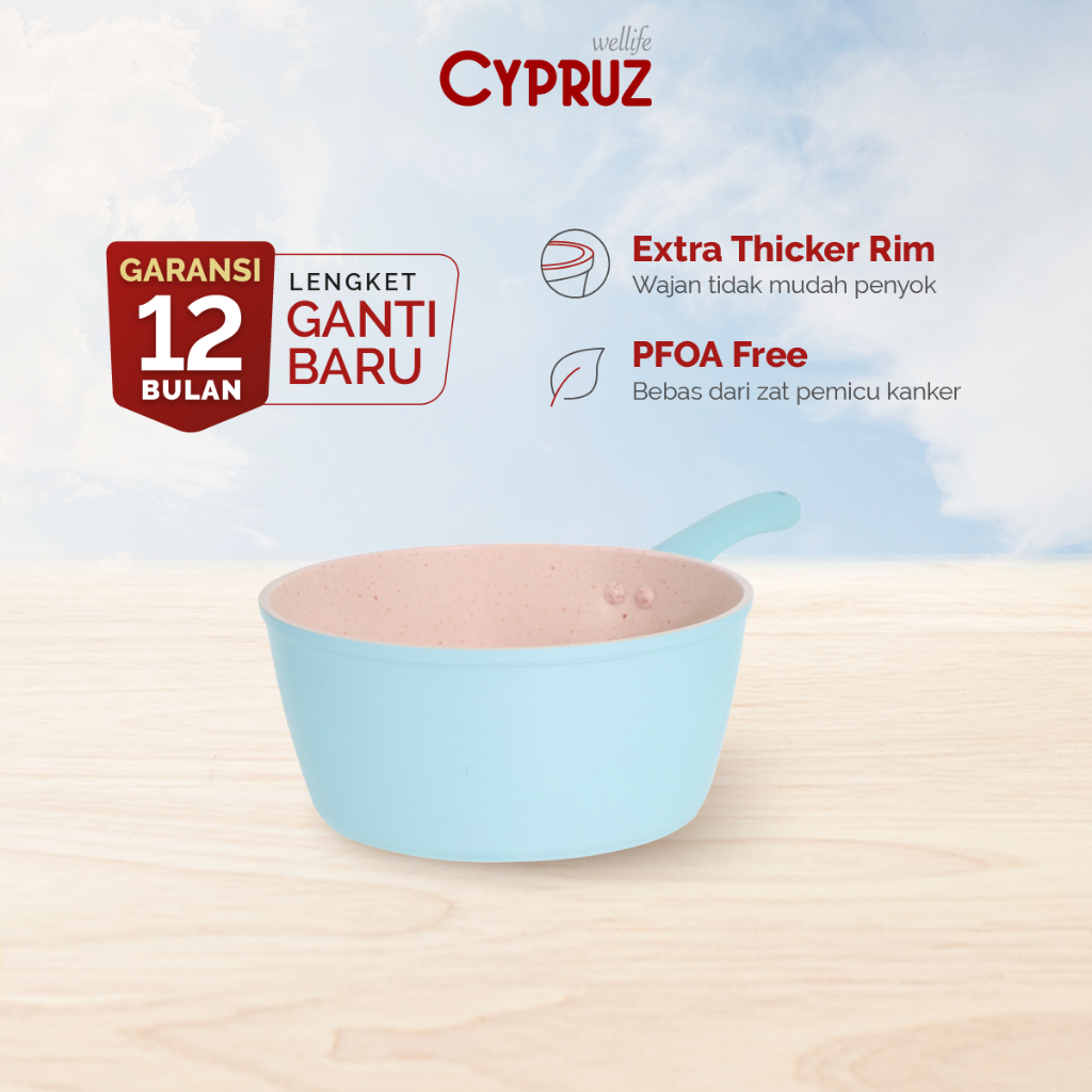 Cypruz Panci Susu Anti Lengket Sauce Pan Premium Forged Series