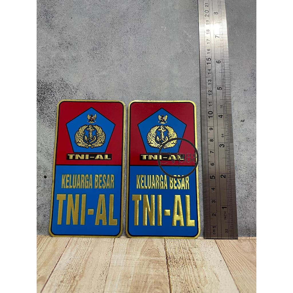Stiker Plat TNI AL (B) - Stiker Plat - Stiker TNI AL