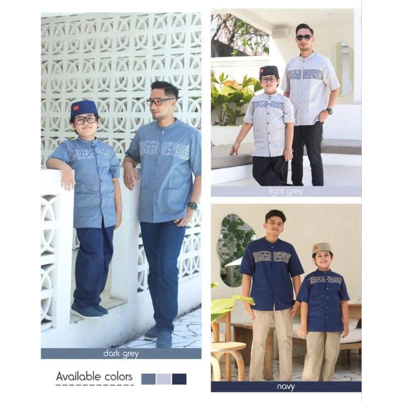 DANNIS SALEReady stok Koko dewasa lengan pendek terbaru by dannis collection/Koko lpd navy dan dark 