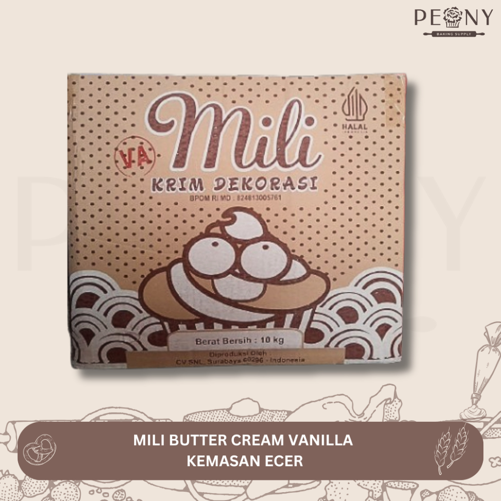 

MILI BUTTER CREAM VANILLA KEMASAN ECER