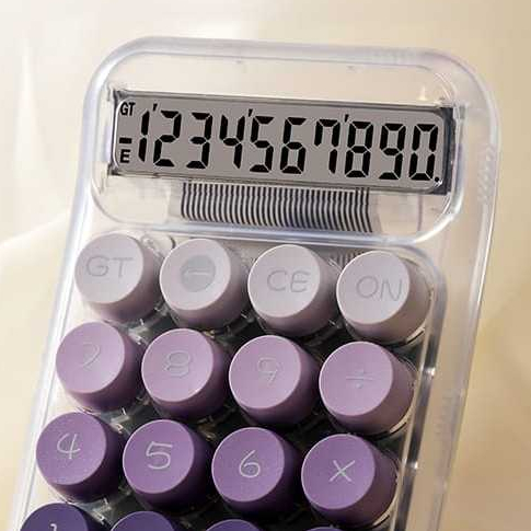 

Calculator model baru bening Tenaga Surya Layar Besar 10 Digit Tampilan HD Calculator Model Transparan KINCIZEN 819 KINCIZEN-819