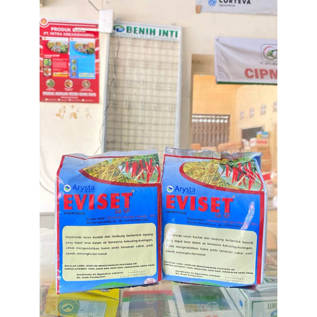INSEKTISIDA Kontak & Lambung EVISET 50SP Kemasan 400gram