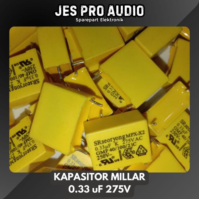 KAPASITOR MKP 0.33 UF 275V