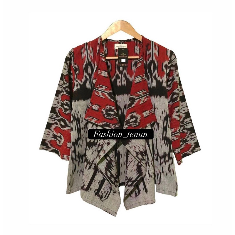 blazer tenun jepara atasan wanita blazer murah baju tenun jepara fashion wanita tenun ethnik