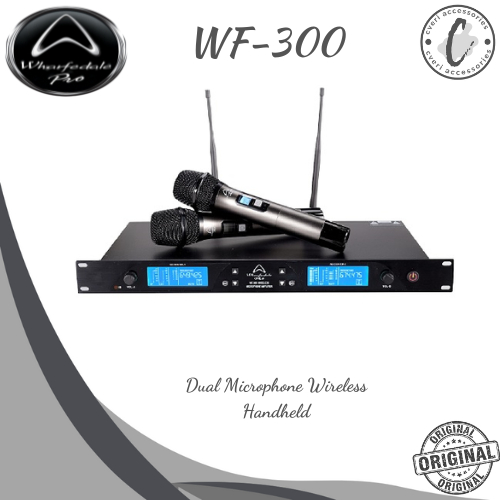 Wharfedale Pro WF-300 Dual Microphone Wireless Handheld Original WF300