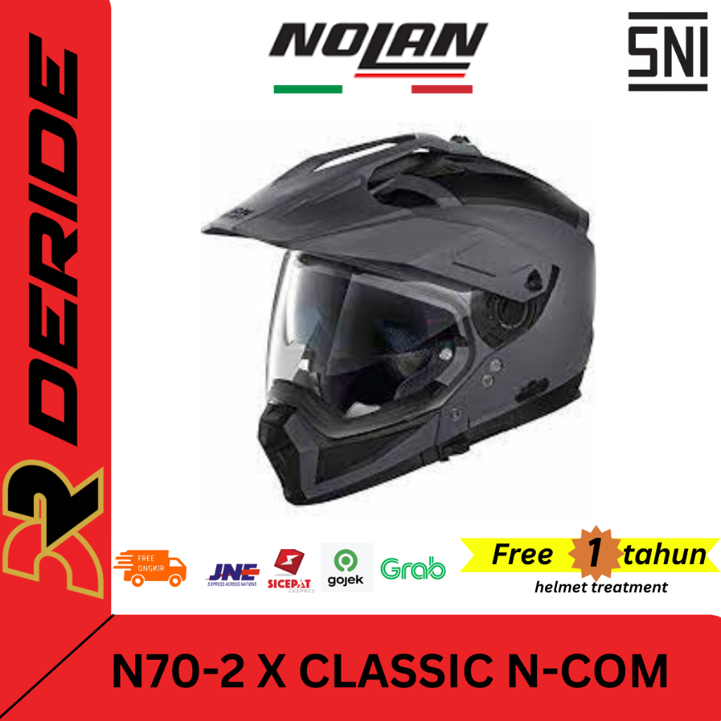 Nolan N70-2 X Classic N-Com 002 Helm Modular Crossover Hybrid SNI Original N702 N70 2