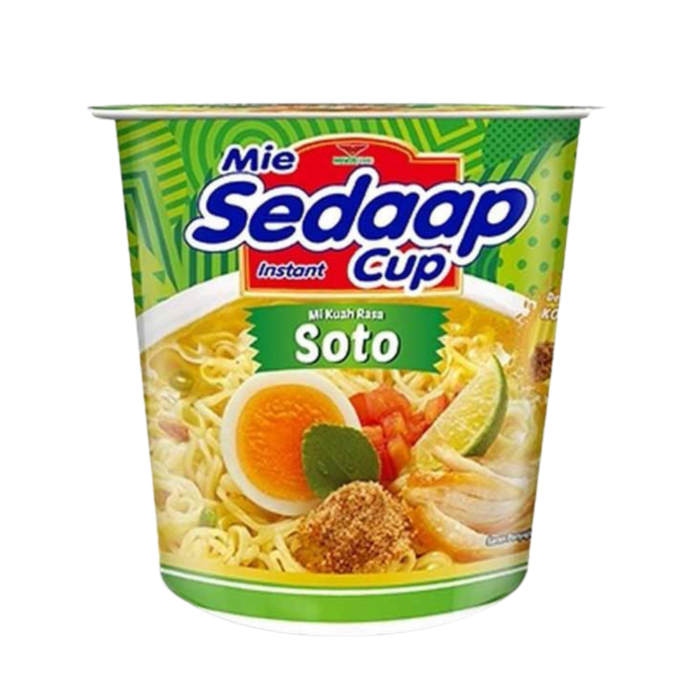 

Mie Sedaap Cup Mie Instant Rasa Soto 81g