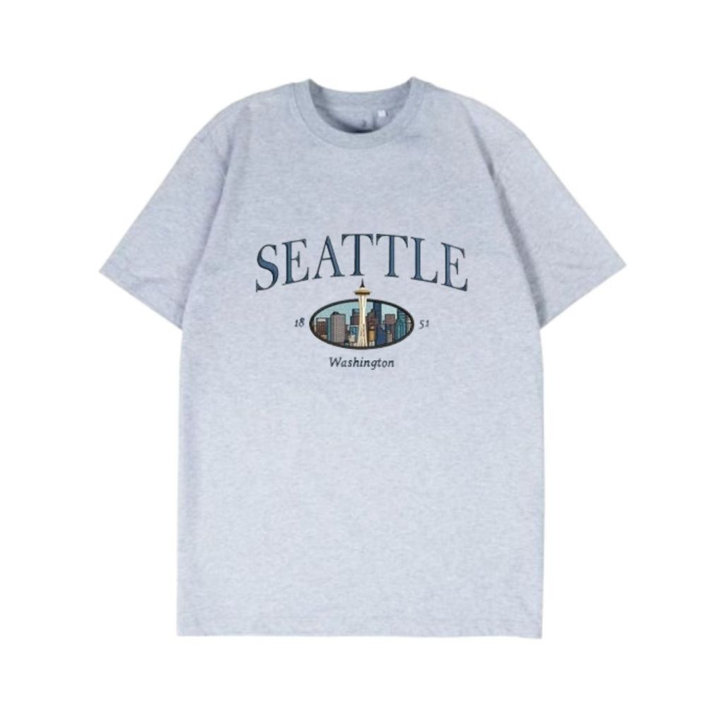 Seattle T-Shirt Reguler Grey Misty