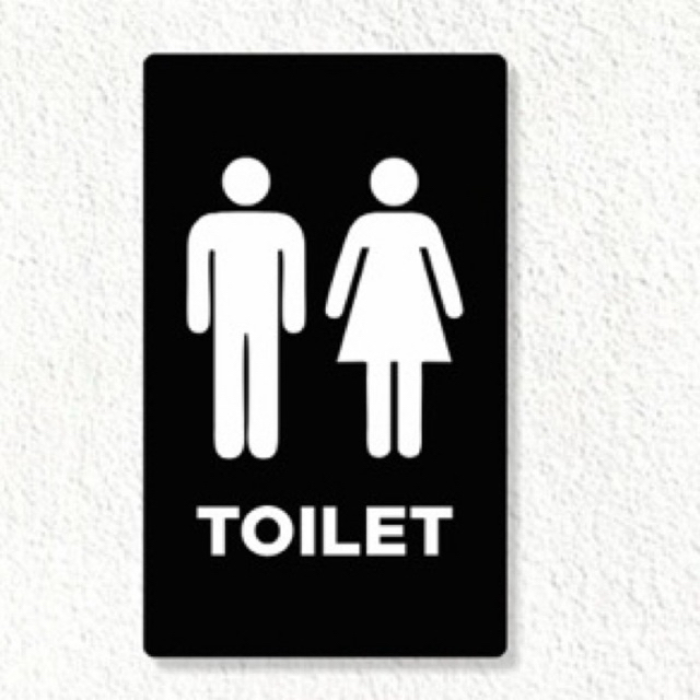 

sign akrilik toilet