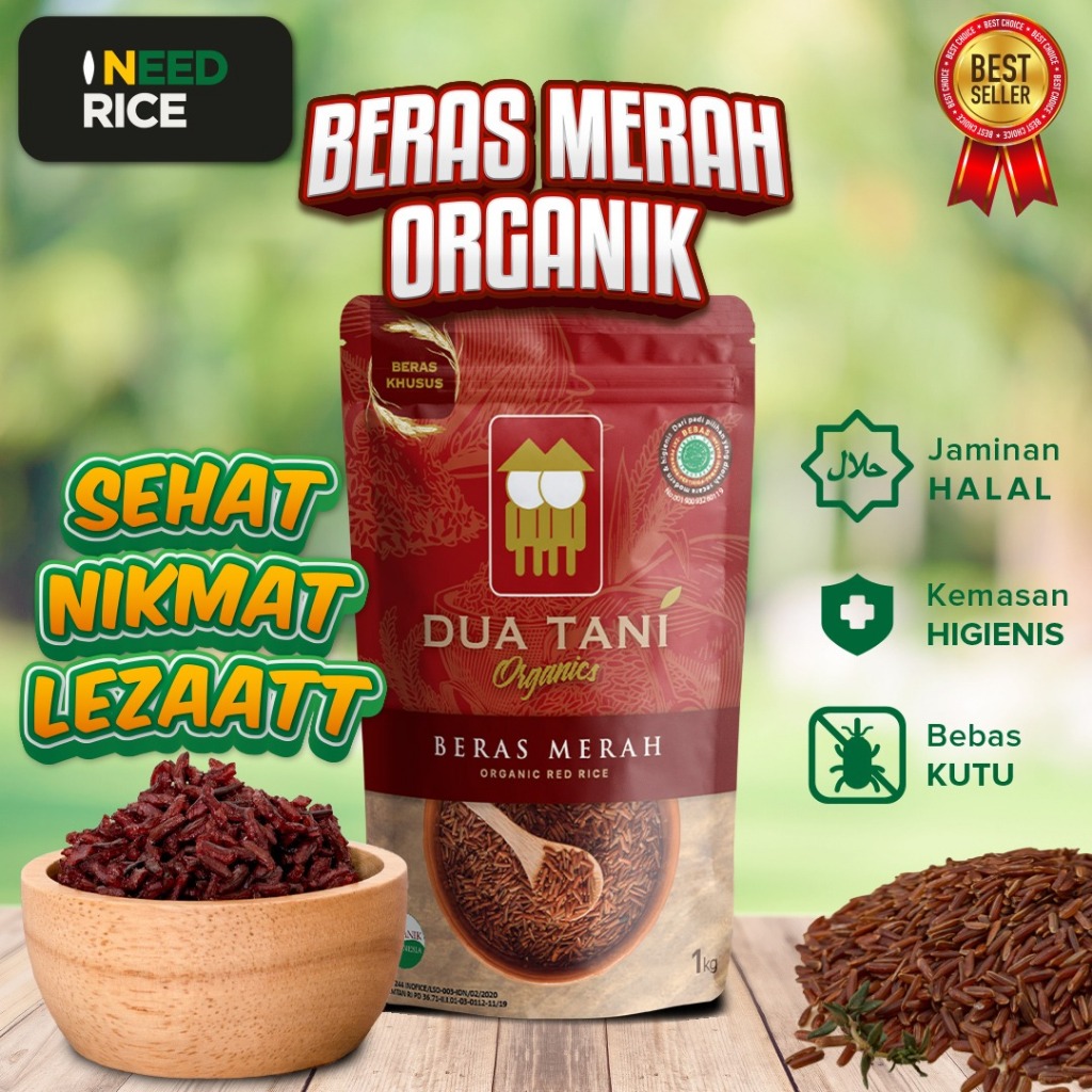 

Dua Tani - Beras Merah Organik 1kg