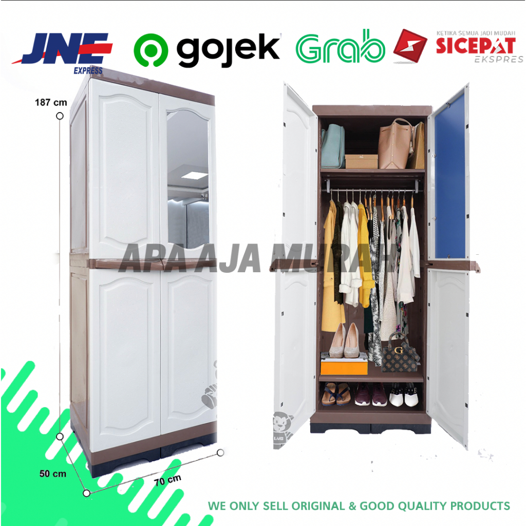 [K] Lemari Plastik / Lemari Baju Gamis / Lemari Gamis Jumbo / Lemari Gantung Jumbo untuk Gamis Club 