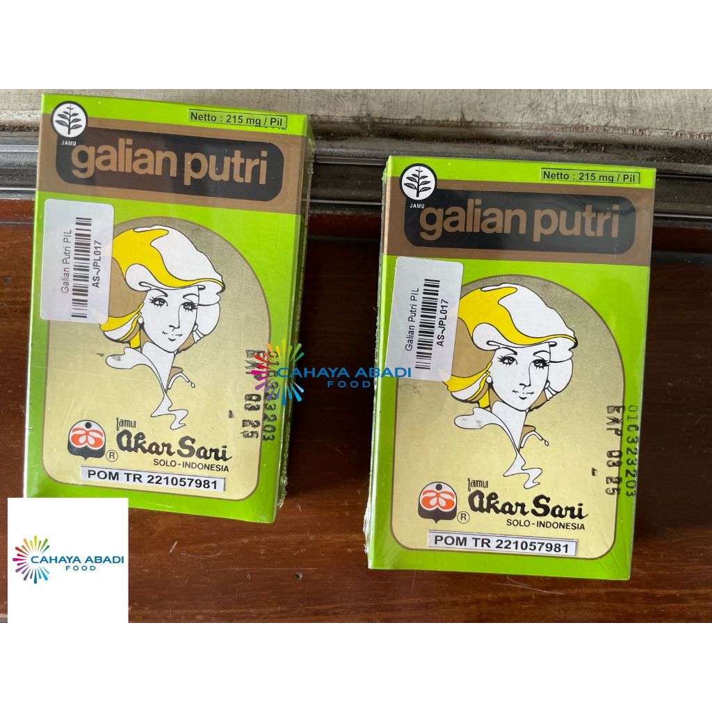 

Jamu Akar Sari - Galian Putri Pil Isi 120 pcs - Untuk Mengurangi Bau Badan & Lendir Berlebih di Daerah Kewanitaan