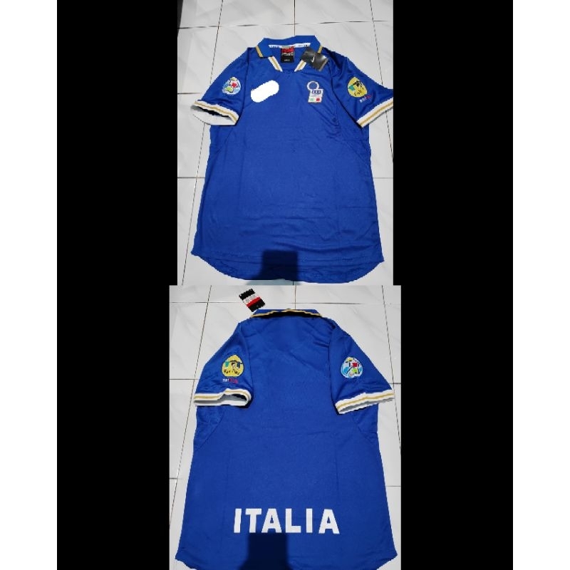 Jersey Italy 1996/Jersey Italia 1996 GO Freee Patch Lengan Bordir