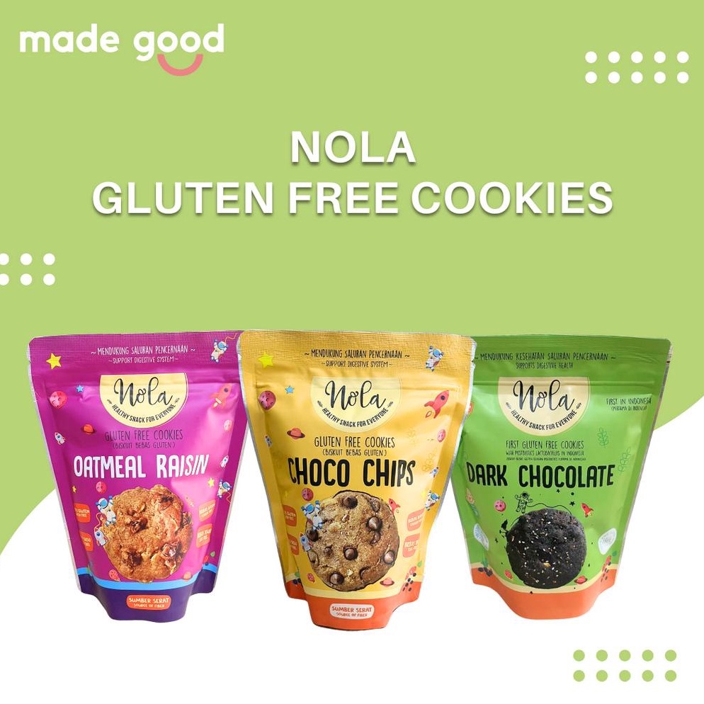 

ART U96H Nola Gluten Free Cookies Sehat Enak dan Crunchy