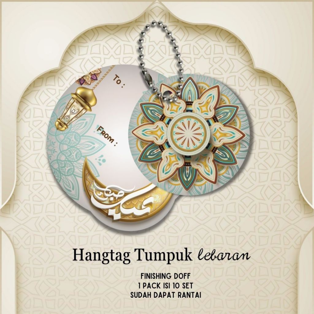 

Hangtag Tumpuk Lebaran Idul Fitri Gantungan Hampers Premium