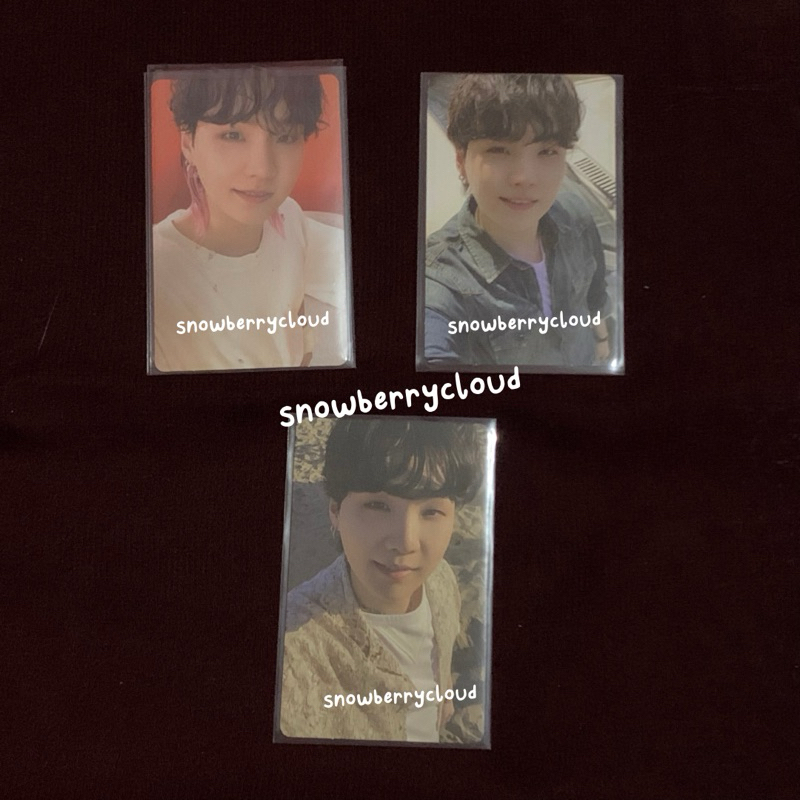 (READY) yoongi suga BTS official photocard butter peaches cream POB