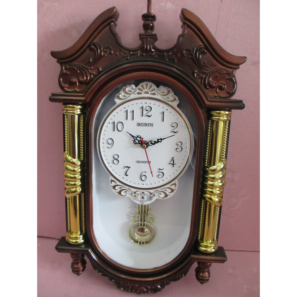 Jam Dinding Model Bandul Goyang Robin