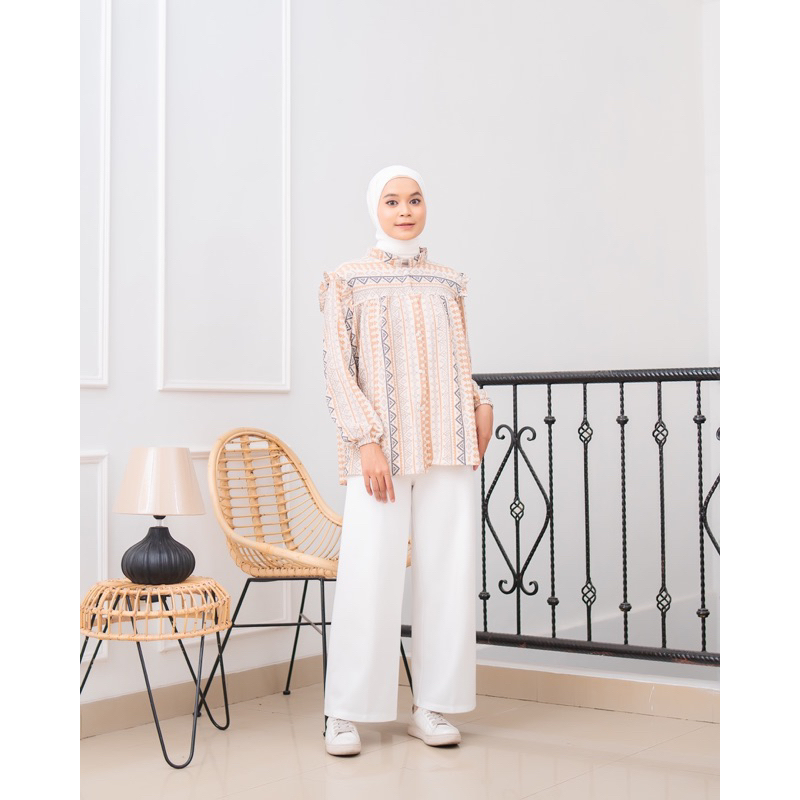 Kemeja crinkle, kemeja crinkle terbaru, kemeja crinkle kekinian, blouse crinkle, kemeja wanita, keme