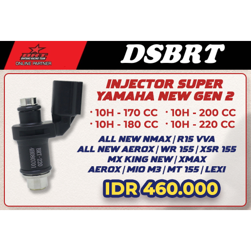 Injector Injektor BRT 150 170 180 200 220 250 300 350cc XMAX AEROX WR MIO M3 R15 VVA MX KING NEW XSR