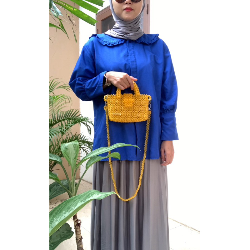 Tas manik-manik / mote bag / beadsbag