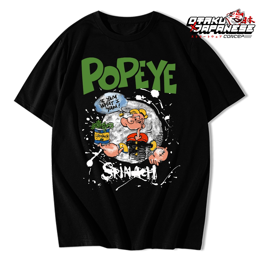 Kaos Anime Popeye - Popeye Spinach