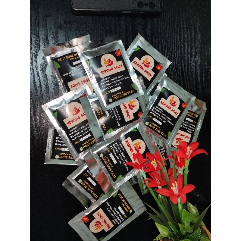 

Sambal daun jeruk ,sambal spesial chili oil ,sambal kering Teri viral SACHET 20gr