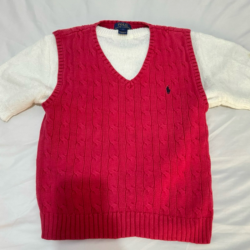 Polo Ralph Lauren Vest Kepang Maroon Preloved