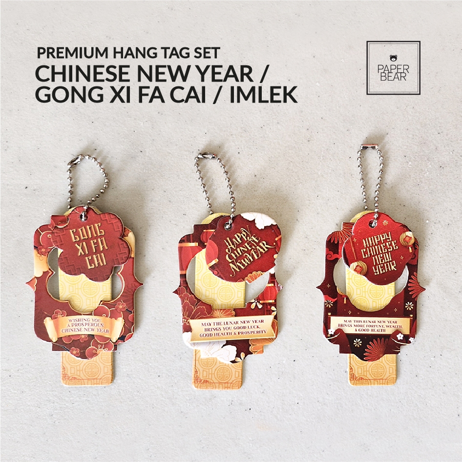 

PREMIUM IMLEK Hang Tag Set Tebal – CHINESE NEW YEAR / GONG XI FA CAI [ 3 set ]