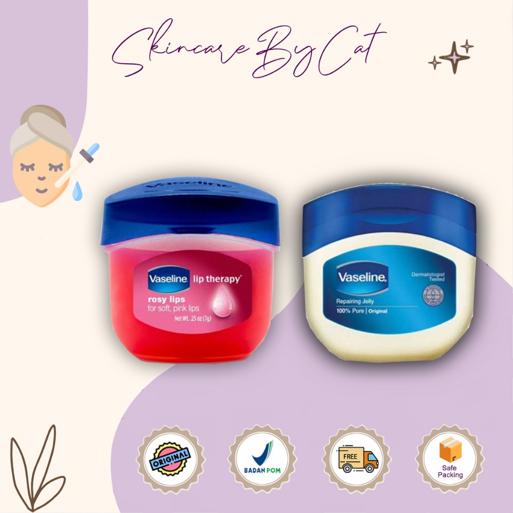 Vaseline Lip Therapy ORIGINAL Pelembab Bibir Original 7gr | Vaseline Lip Therapy Rosy Lips