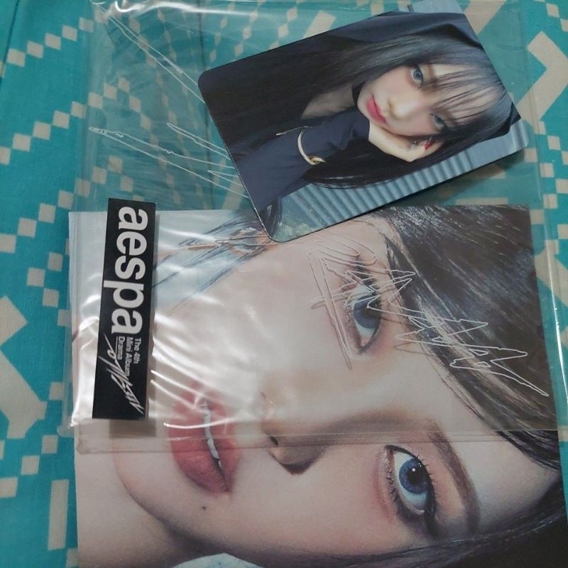 ( PHOTOCARD ONLY  ) Aespa " DRAMA " The 4th Mini Album Official Photocard POB Star River Karina Vers