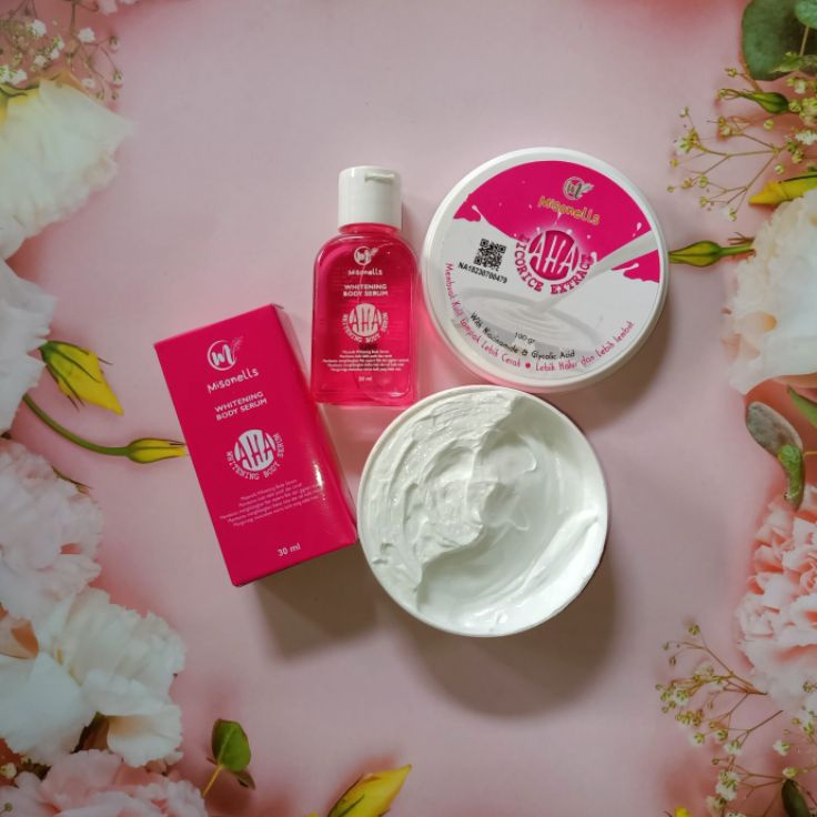Good Trx3z3Yn ORI1 MISONELLS AHA BLEACHING SERUM BODY WHITENING PEMUTIH BADAN BPOM AMAN VIRAL TIKTOK