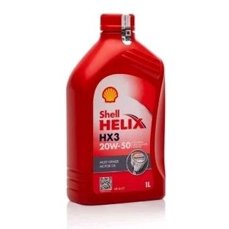 SHELL HX3 20W50/20W-50/20-W50 Api SL/CF Oli Bensin/Diesel (1L/1 L)
