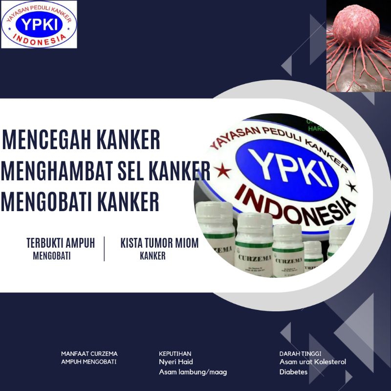 Curzema YPKI Asli Herbal Alami Obat Tumor Otak Payudara Ganas Paling Ampuh