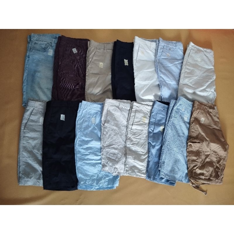 SHORTPANTS UNIQLO GIORDNO SECOND ORIGINAL SATUAN/BORONGAN