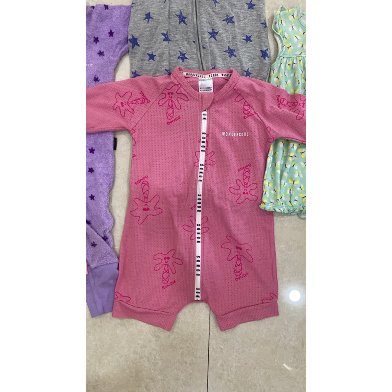 Bonds Wondercool Playsuits 6-12months (PRELOVED GOOD CONDITION)