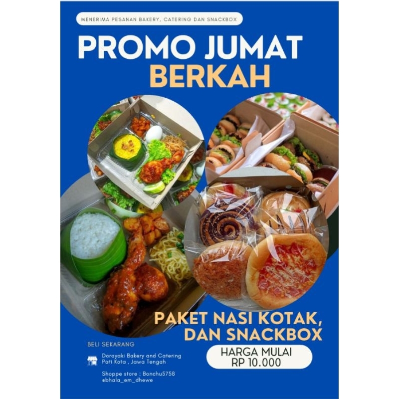 

Promo Jumat Berkah Nasi Box dan Snackbox Harga Mulai 10.000/box