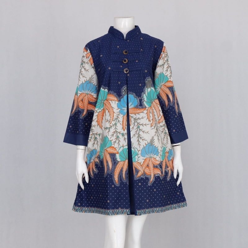 Tunik Batik Elegan model Pias Kahiyang, bahan katun,size s.m.l.xl.xxl.xxxl.bisa di pesan couple dan seragam