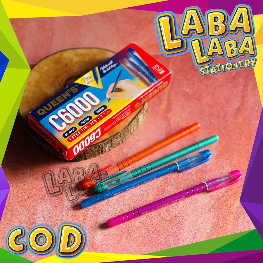 

LabaLabaStationery Pulpen Faster QUEENS C6000 (LUSIN 12 PCS)