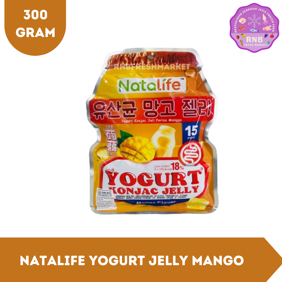 

Natalife Yogurt Konja Jelly Mango Flavor Netto 300 Gram