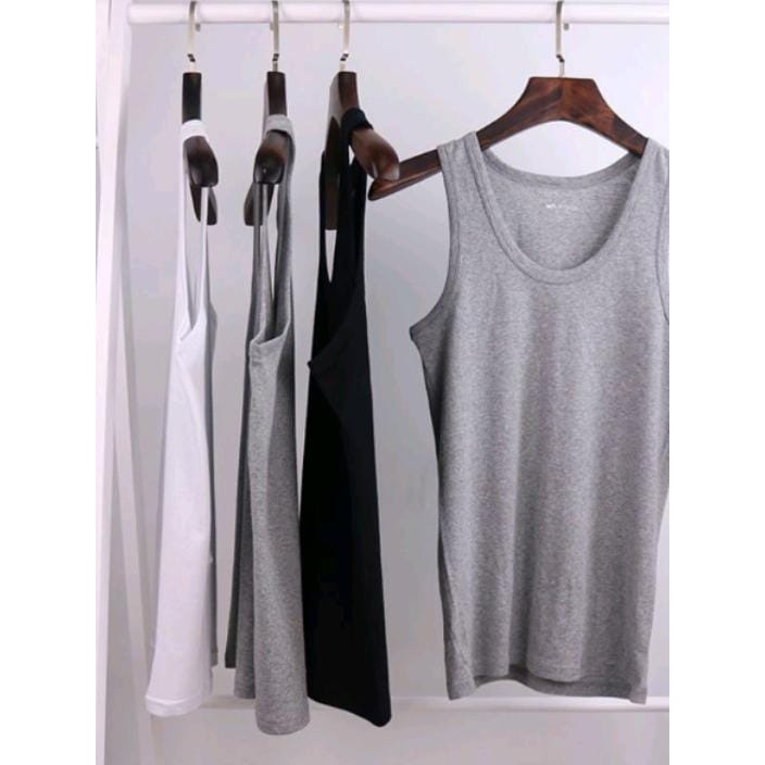 Singlet polos pria lekbong pria terbaru singlet tanktop polos pria bisa cod Poromo murah