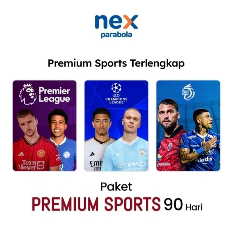 Paket Premium Sports Nex Parabola  3 Bulan