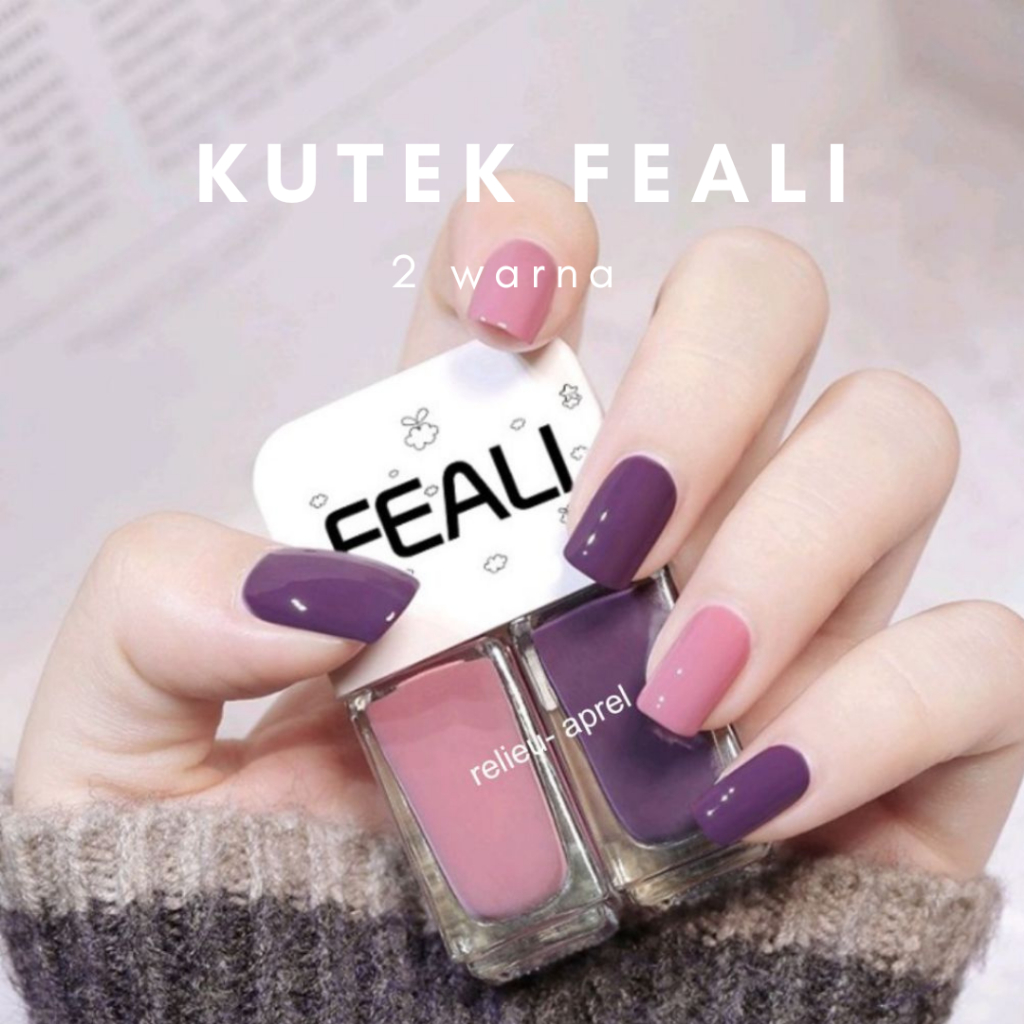 [COD] (hyuna - RELIEU) 20+ warna • kutek feali 2 warna tahan lama - kutek feali cat kuku - kutek hal