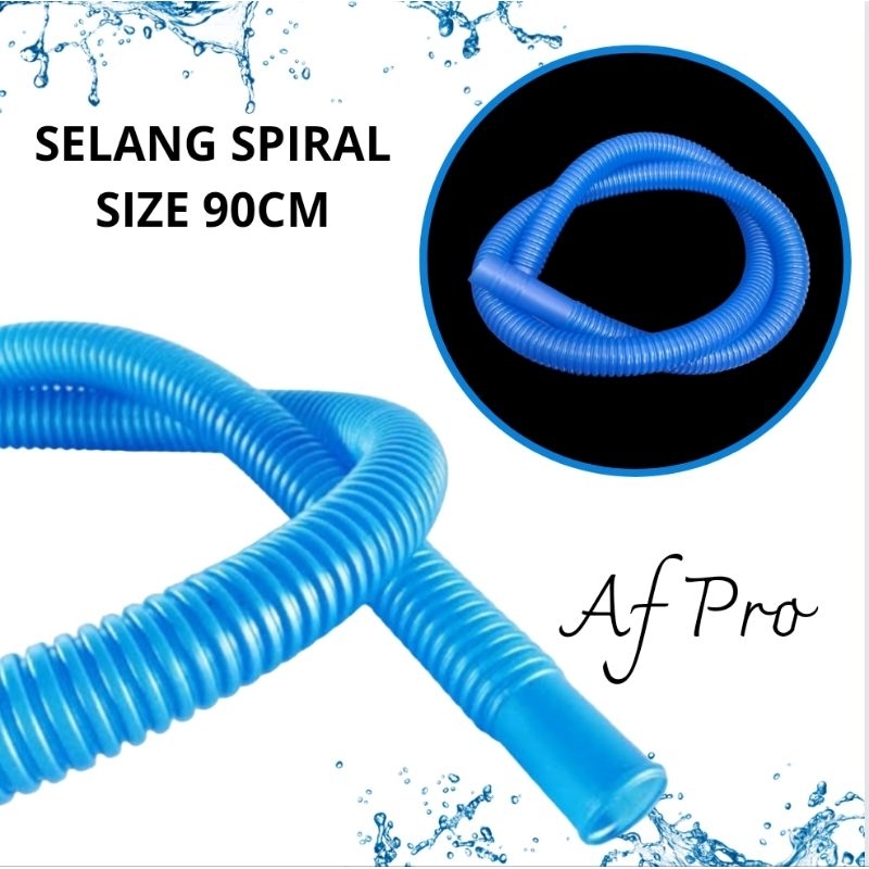 Selang Spiral Selang filter Aquarium Panjang 90cm