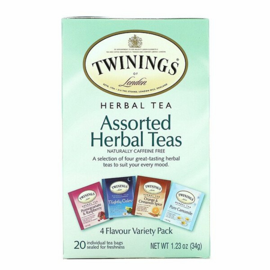 

Twinings Assorted Herbal Teas Caffeine Free 20 Tea Bags