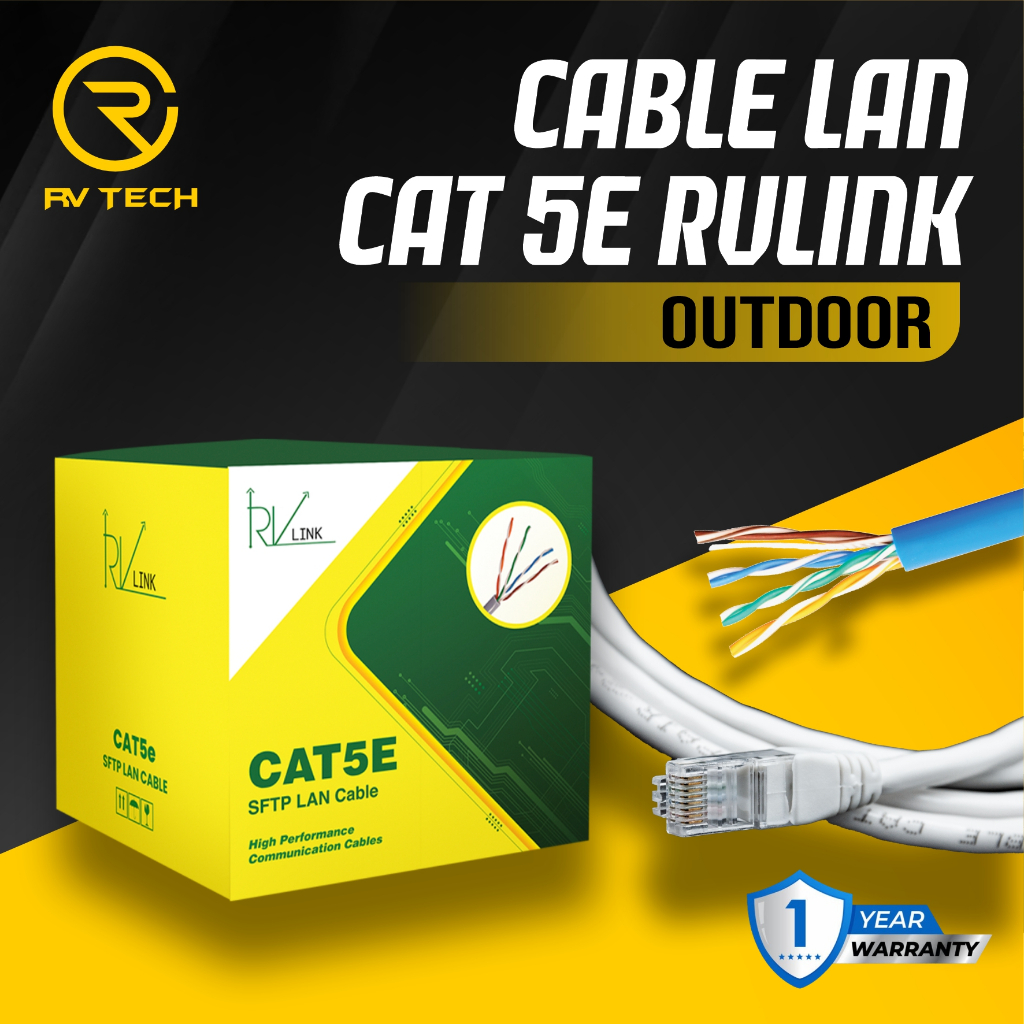 CABLE LAN CAT 5E OUTDOOR SFTP RVLINK