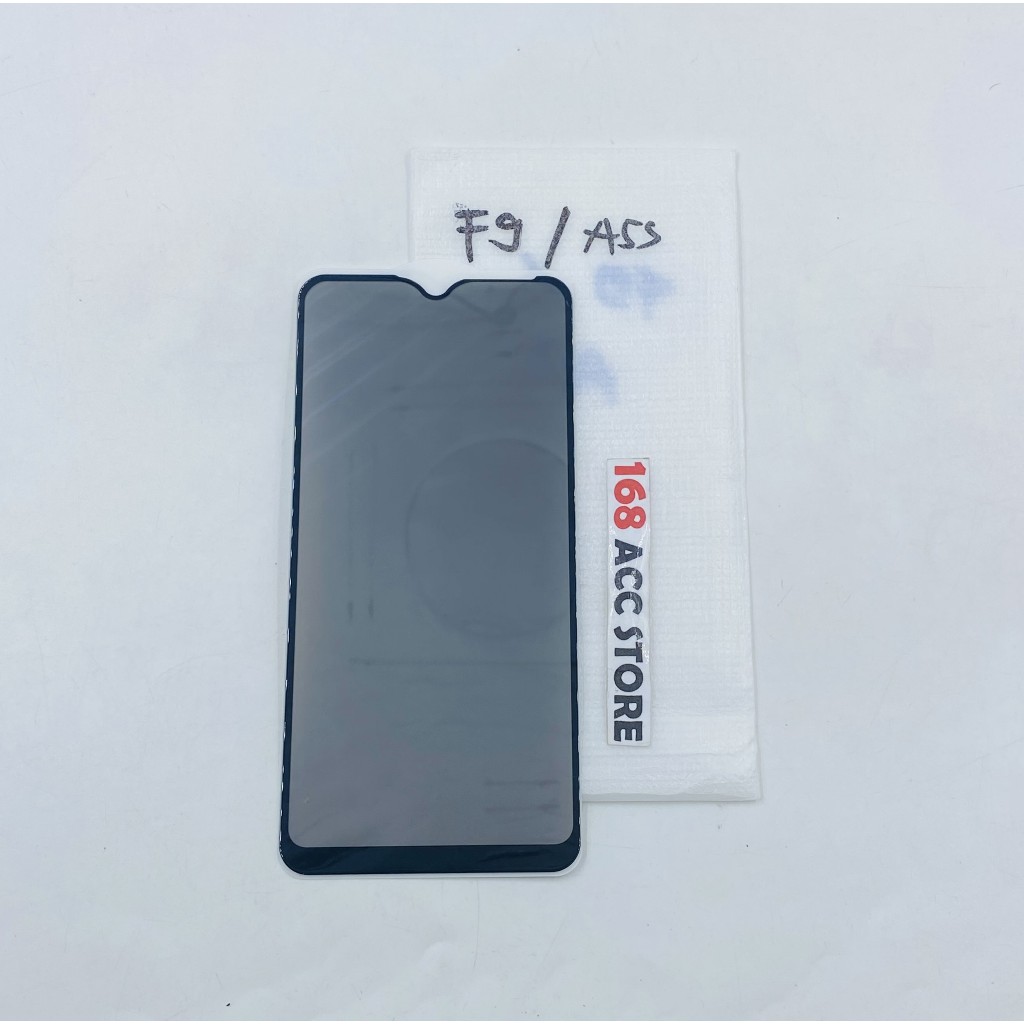 TEMPERED GLASS ANTI SPY OPPO F9 - OPPO A5S FULL GLUE OPPO F9 - A5S