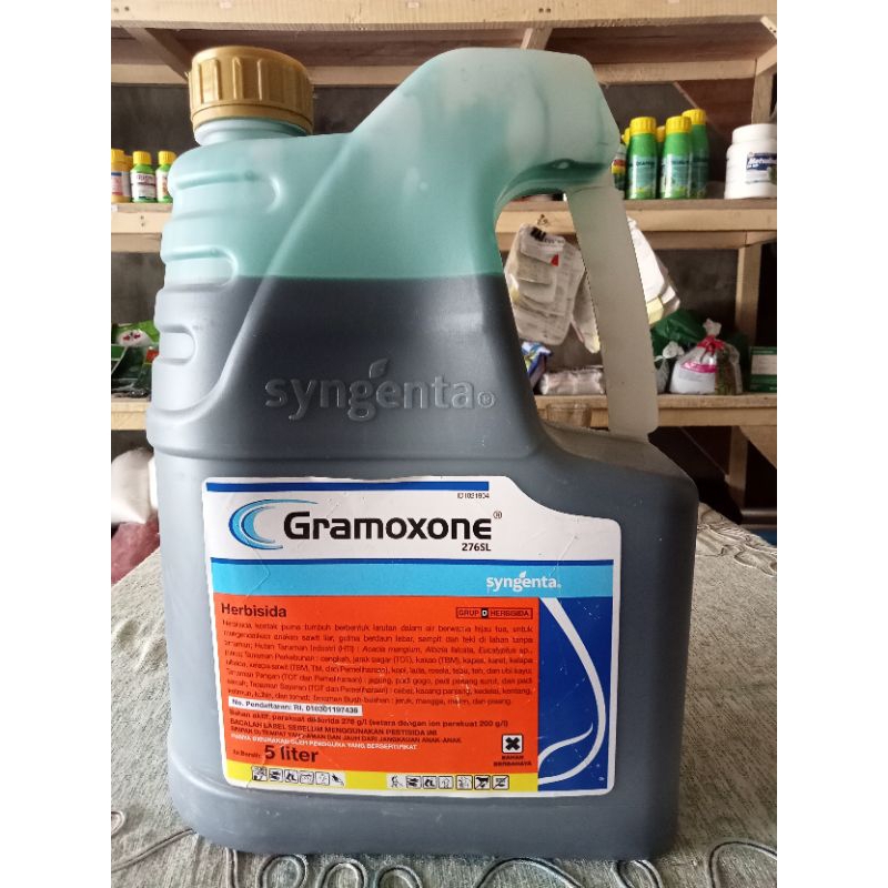 GRAMOXONE 276SL SYNGENTA PARAKUAT RACUN RUMPUT KEMASAN ASLI 5 L